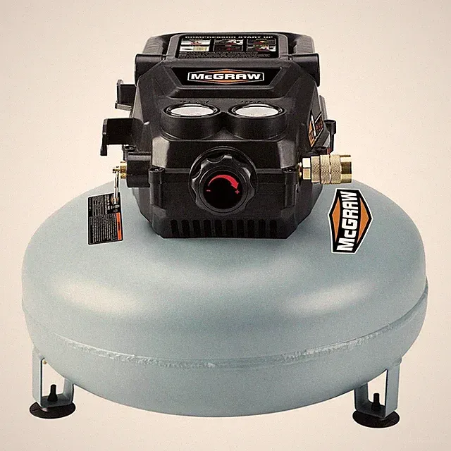 3 Gallon 1/3 HP 110 PSI Oil-Free Pancake Air Compressor