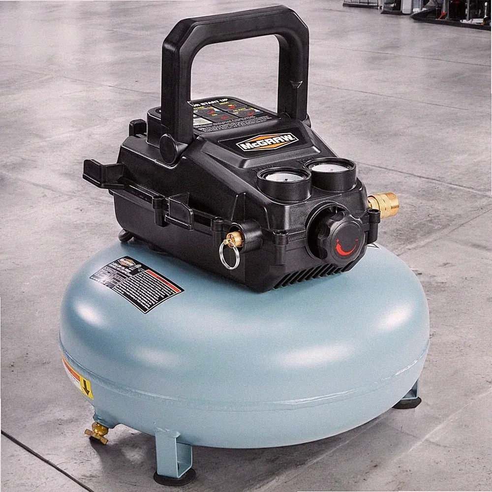 3 Gallon 110 PSI Oil Free Light-Duty Portable Pancake Air Compressor Inflator