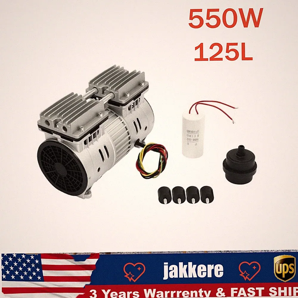 550W Air Compressor Head Oil-free Silent Air Pump Small Air Pump Head Motor NEW