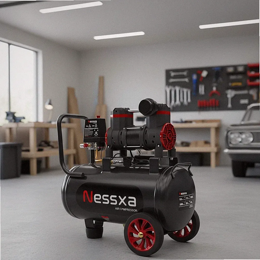 8 Gallon Oil-Free Quiet Air Compressor 4.52 CFM 115 PSI for Car Repair Painting