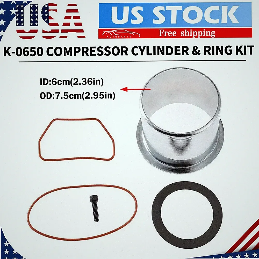 ✅K-0650 Air Compressor Cylinder Sleeve and Compression Ring Kit for Craftsman US