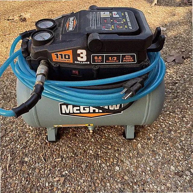 McGraw 3 Gallon 110 PSI Oil-Free Light-Duty Air Compressor