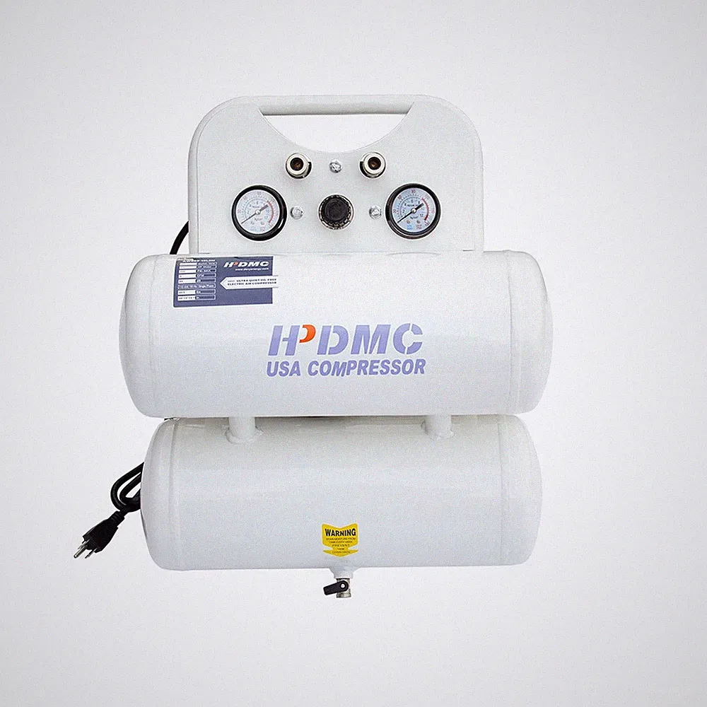 Portable Ultra Quiet Oil-Free Air Compressor 115 PSI MAX W/ 4CFM 2.5 Gallon Tank
